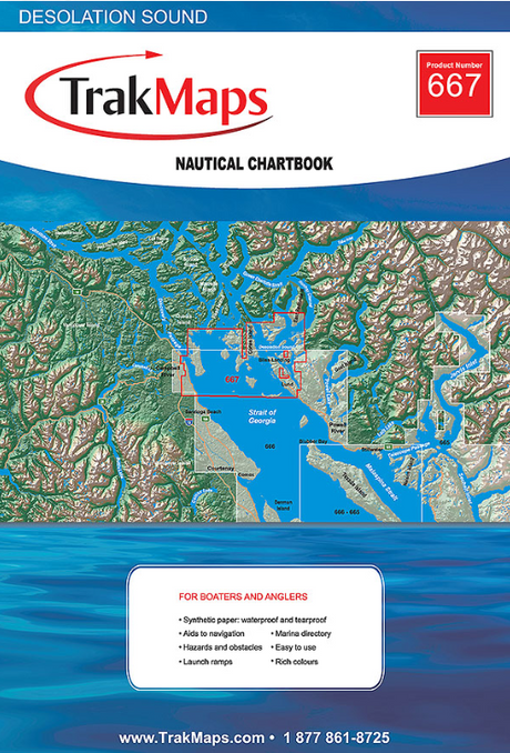 Trakmap 667 BC Coast: Desolation Sound