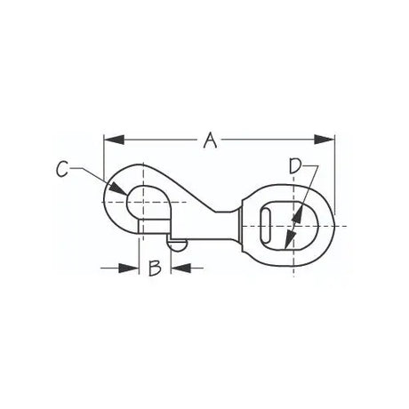 Seadog - Swivel Eye Bolt Snap Bronze 136590-1