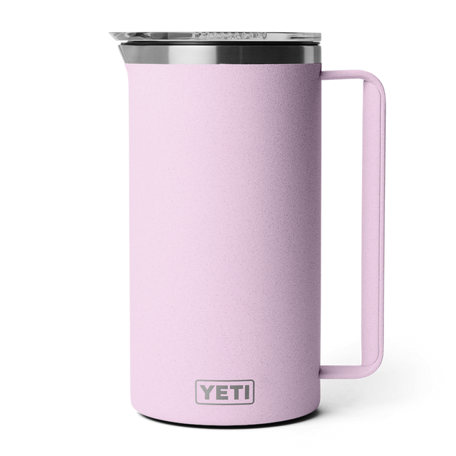 YETI Rambler 64 oz Pitcher - Sea Stone / Cherry Blossom