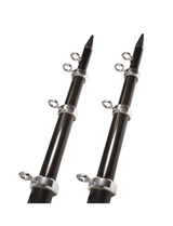 Taco Aluminum Tele-Outrigger Poles - 15' Black & Gold (OT-0441BKA15)