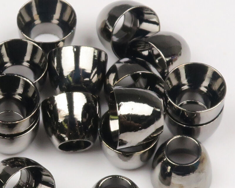 Hareline Tube Cone Heads - Black Nickel