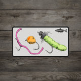 RepYourWater Trash Flies Medium Sticker - White
