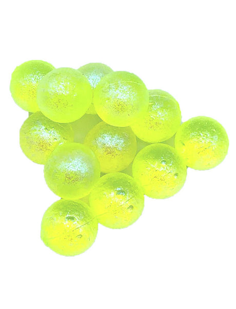 Unreel Tackle Soft Beads - Polar Frost Chartreuse - 12mm (15 pack)