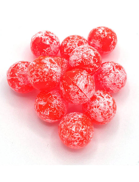 Unreel Tackle Soft Beads - Mottled BC Orange - 12mm (15 pack)