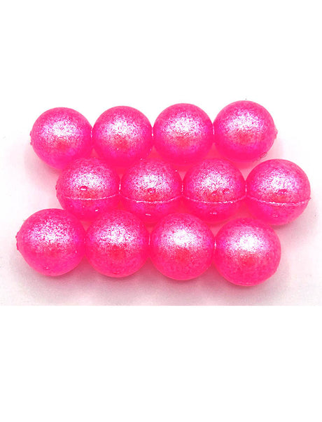 Unreel Tackle Soft Beads - Polar Frost Fluorescent Pink - 12mm (15 pack)