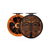 Kingpin Zeppelin 500 Bear Face Centerpin Reel - Orange & Black with Tiger handles