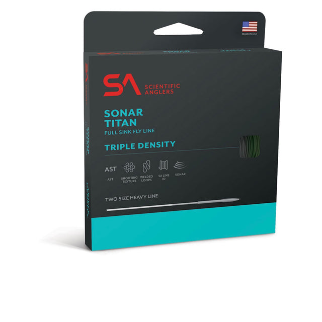 Scientific Anglers Sonar Titan Triple Density Sink 3 / Sink 5 / Sink 7 Fly Line - Olive / Charcoal / Black