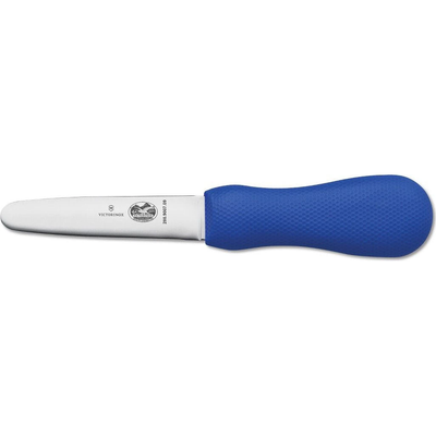 Victorinox - 3.5" Wide Blade Clam Knife with Blue Slip-Resistant Handle - 7.6399.8