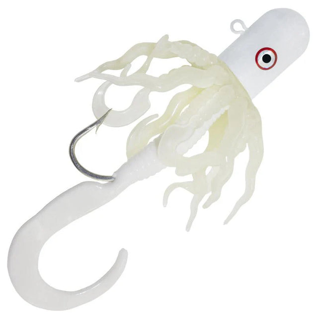 Zak Wally Whale Squirm Worm - White - 4oz