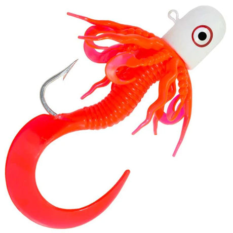 Zak Wally Whale Squirm Worm - Orange - 6oz