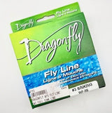 Dragonfly fly line packaging on a white background