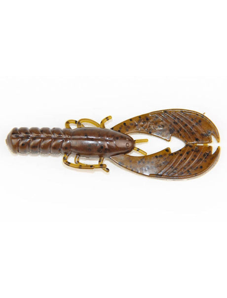 X-Zone Lures 3.25" Muscle Back Finesse - Green Pumpkin Black Flake