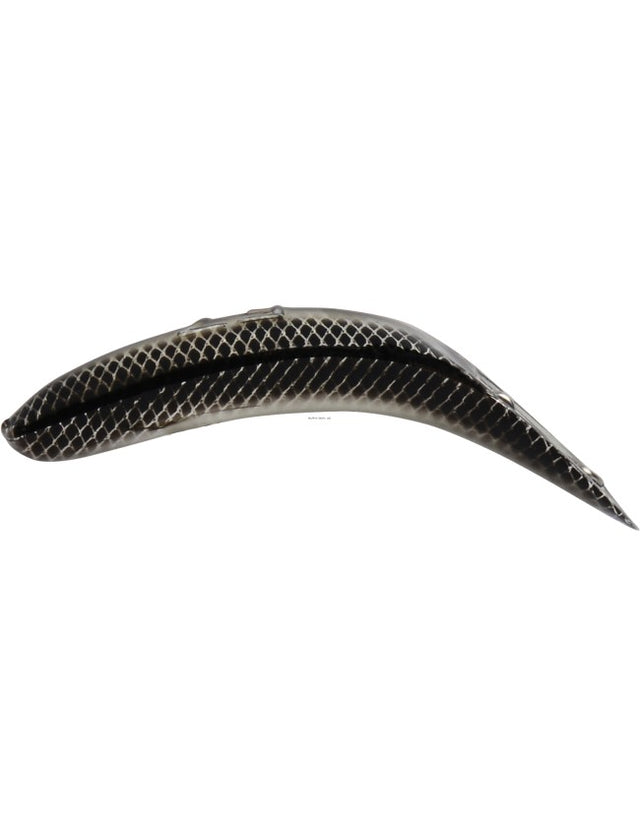 Yakima Bait Flatfish Wiggling Plug - Metallic Silver Black F-5 S953-MSBL