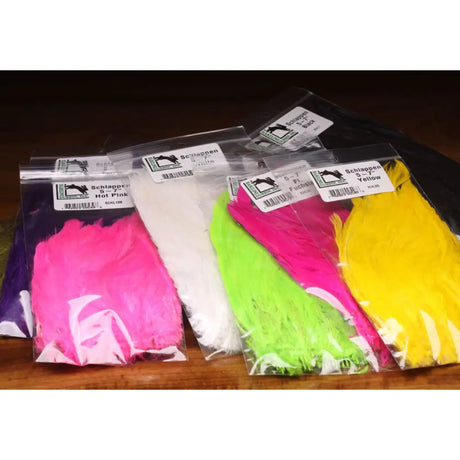 Hareline Schlappen 5-7" - Spawn's Southern Fl Peach #360 Hareline Dubbin