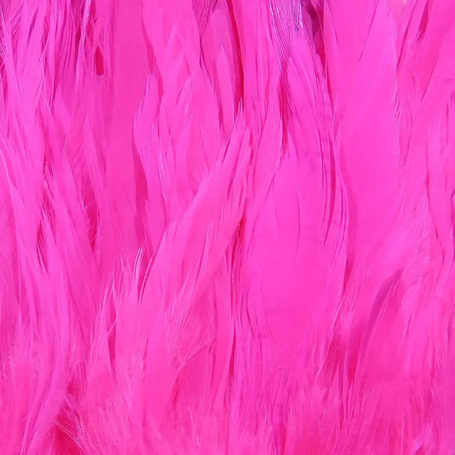 Hareline Schlappen 5-7" - Fl Fuchsia #131 Hareline Dubbin