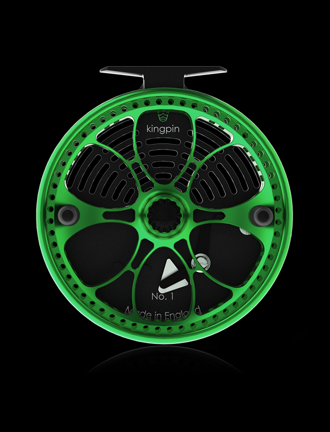 Kingpin Zeppelin Aero 500 Centerpin Reel - Green