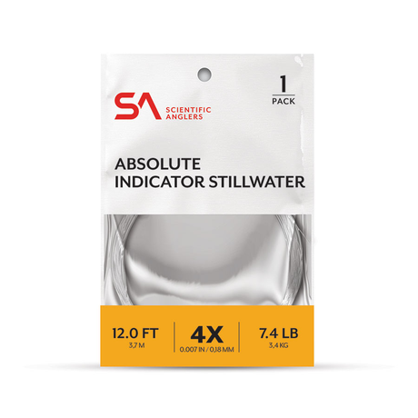 Scientific Anglers Absolute Indicator Stillwater Leader - Clear/Orange