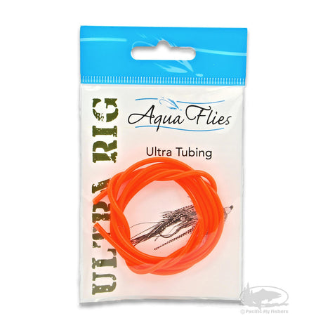 Aqua Flies Ultra Tubing - Fluorescent Orange, 1 Yard