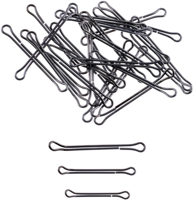 Aqua Flies Waddington Shank 25 Pack - Black Nickel, 45mm