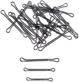 Aqua Flies Waddington Shank 25 Pack - Black Nickel, 45mm