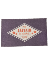 Kittrich Boat Mat "The Captain is Always Right"