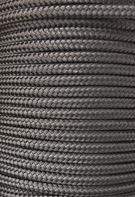 Double Braid Nylon Rope (per foot) - Black - 1/2"