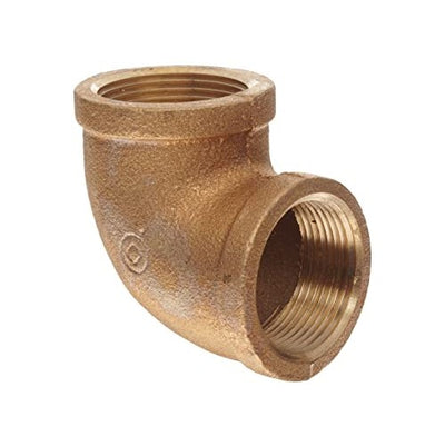 Brass 90 Degree Pipe Elbow - 1 1/2"