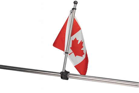 Victory 1" Rail Mount Flag pole – 25 1/2" Stainless Steel