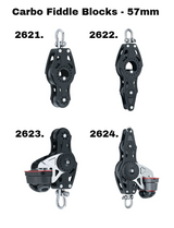 Harken Carbo Fiddle Blocks - 57mm 2621 - 2621. Swivel