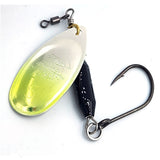 Prime Lures "Clean Up Crew" Weighted Spinner - Metallic Chartreuse/Black - #3 - 2/7oz
