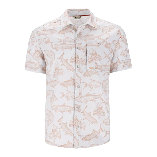 Simms Challenger Short Sleeve Shirt Saltwater Cloud - S