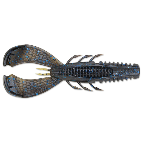 Rapala CrushCity Cleanup Craw - Black Blue Green Pumpkin, 3.5" 7 Pack