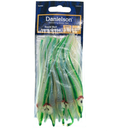 Danielson Squid Bait SQD4510137 - UV Green/Blue/Black Stripe