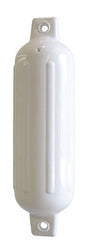 Dock Edge Ribbed Twin Eye Fender - White