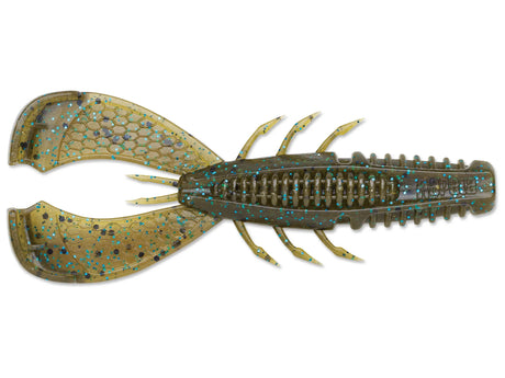 Rapala CrushCity Cleanup Craw - Green Pumpkin Blue, 3-1/2" 7pk