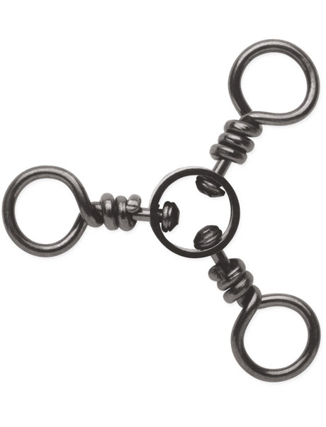 VMC Three Way Swivel - Black 4 Pack - 2/0 4 Pack