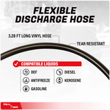 Telescopic Battery Powered Fuel Transfer Pump