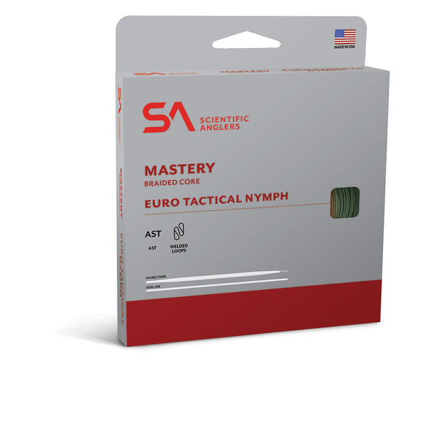 Scientific Anglers Mastery Euro Tactical Nymph Braided Core Level Fly Line - Mist Green