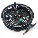 Kingpin Zeppelin Aero 500 Centerpin Reel - Special Edition Black with Green Handles
