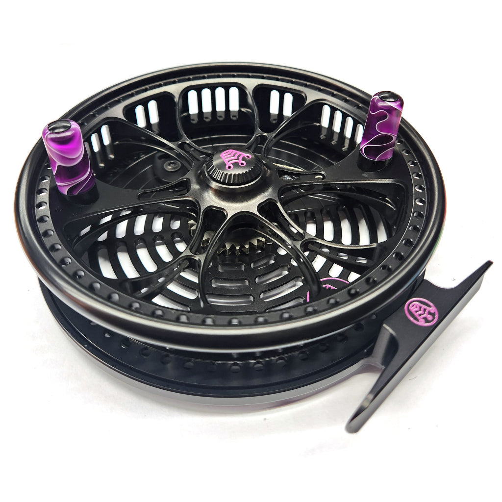 ジンロ Kingpin Zeppelin Aero 500 Centerpin Reel - Special Edition Black with