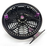 Kingpin Zeppelin Aero 500 Centerpin Reel - Special Edition Black with Purple Handles