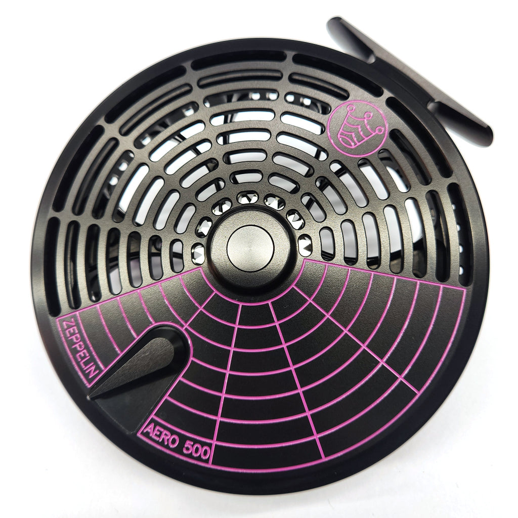 Kingpin Zeppelin Aero 500 Centerpin Reel - Special Edition Black with