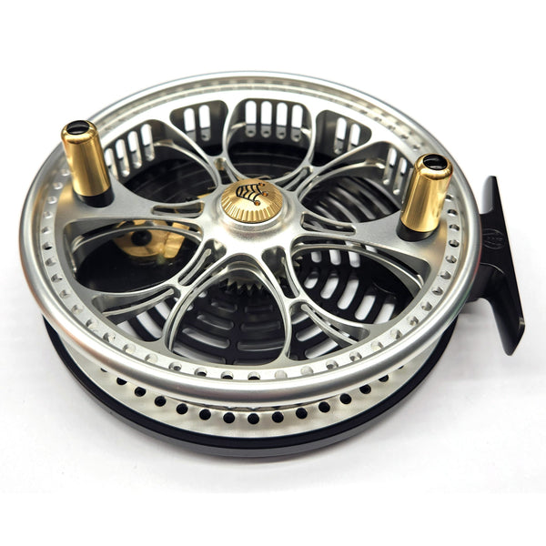 Kingpin Zeppelin Aero 500 Centerpin Reel - Special Edition Black & Sil