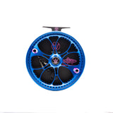 1 OF 1 - Kingpin Zeppelin 500 Bear Face Centerpin Reel - Blue & Pink "Cotton Candy"