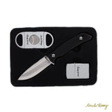Uncle Henry Knife w/ Cigar Cutter & Light Combo EDC Gift Set Uncle Henry