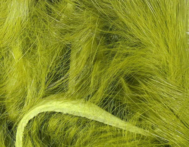 Hareline Magnum Rabbit Strips - Olive #263 Hareline Dubbin