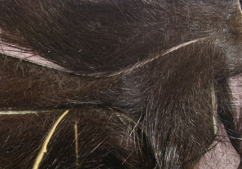 Hareline Magnum Rabbit Strips - Dark Brown #87