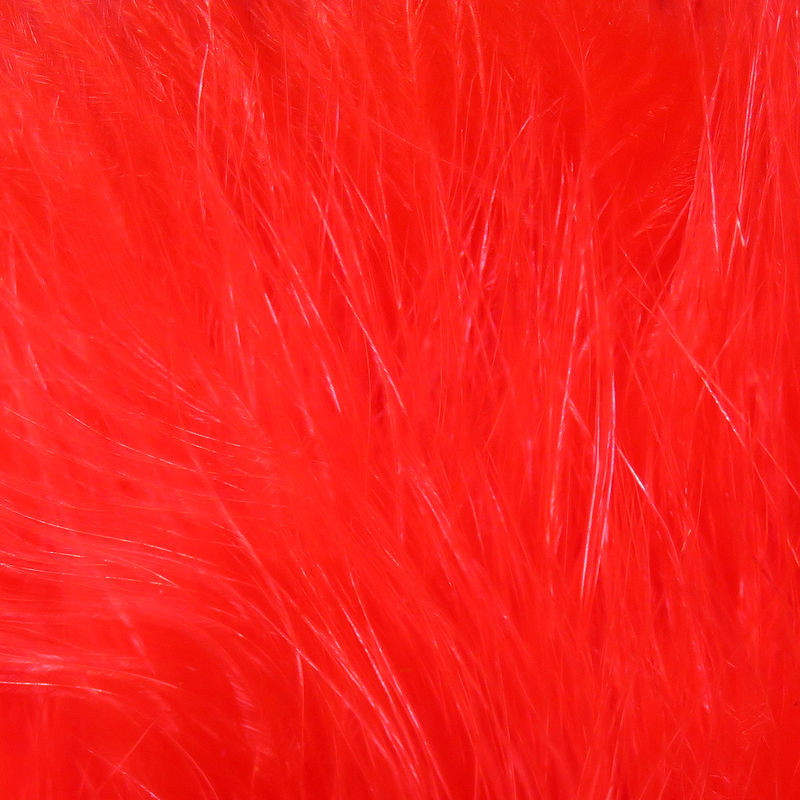 Hareline Marabou Strung Blood Quills - Fl Red #139