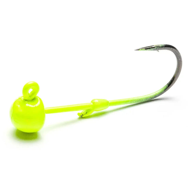Mustad Addicted Jig Head 1/8oz - Chartruese Mustad Fishing