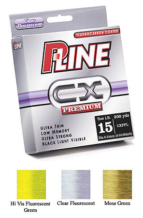 P-Line CX Premium Fluorocarbon Line - 300yd | 274.3m - 10 lb | 4.5 kg